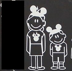 It shouldn't surprise me that the STBX removed the  Disney "Dad" sticker from the back of her car; but it was a weird sight nonetheless